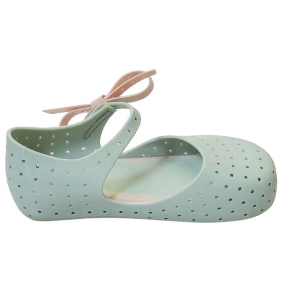 MINI MELISSA Girls' Perforated Jelly Shoes Furadinha X Mary Jane Flats Size 11 - Picture 7 of 12